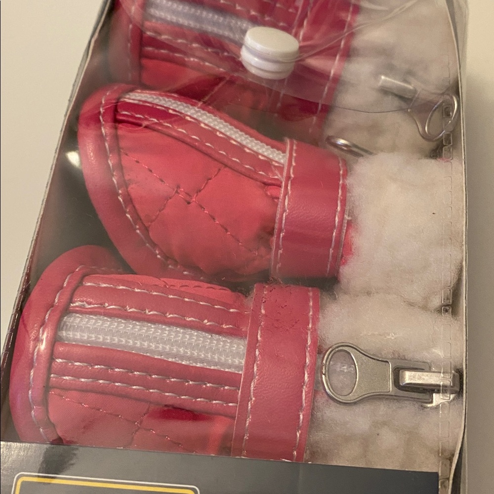 Pup Crew Dog Shoes Small Pink - Picture 2 of 3